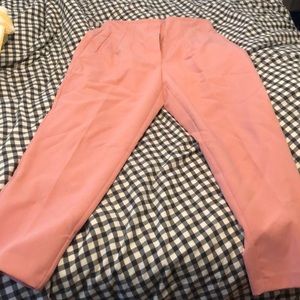 Zara Bubblegum Pink Seamed High Waisted Pant